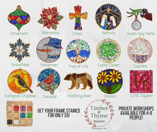 Resin Faux Stained Glass Workshop