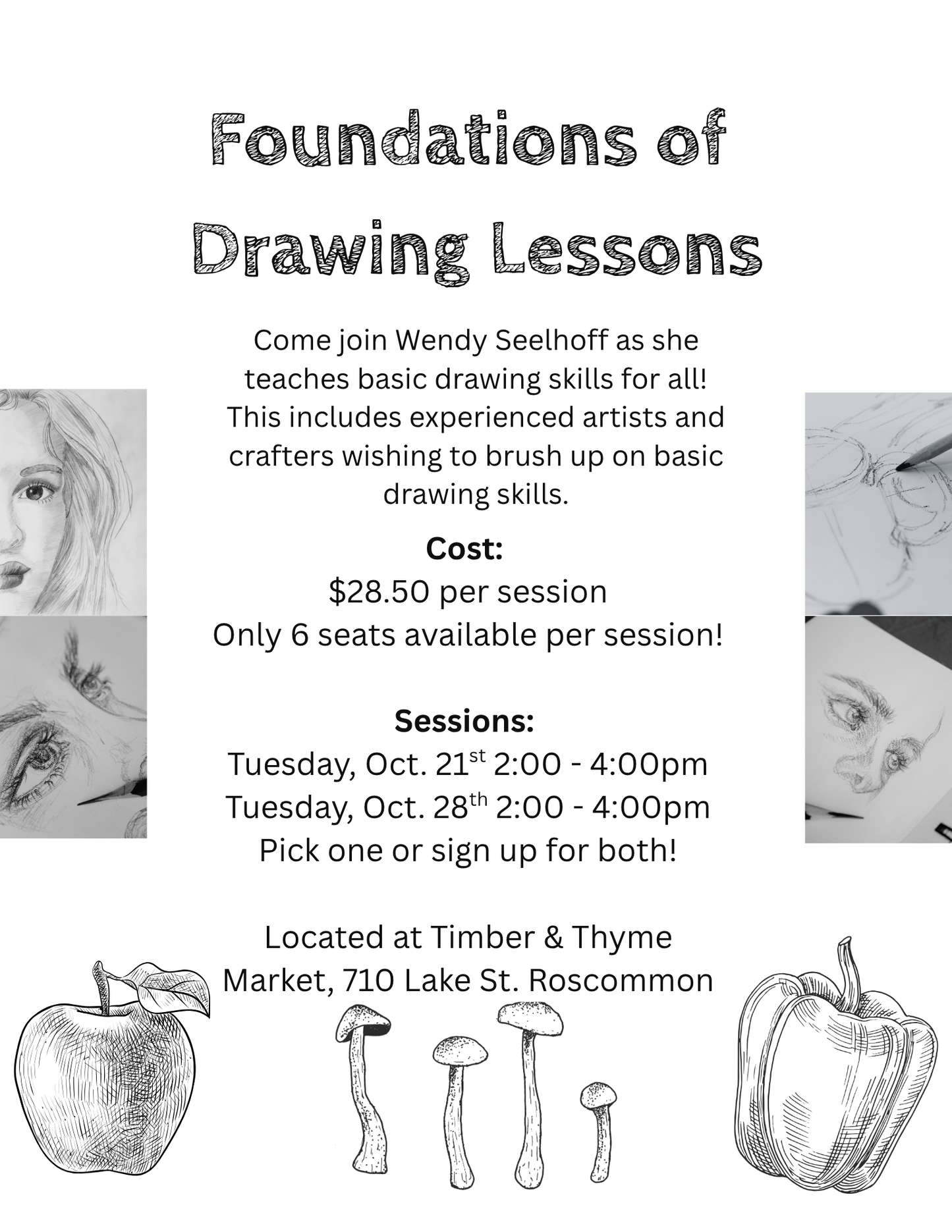 Foundations of Drawing Lessons with Wendy Seelhoff