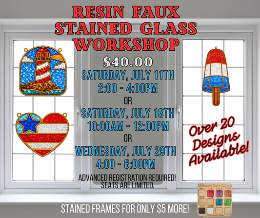 Resin Faux Stained Glass Workshop