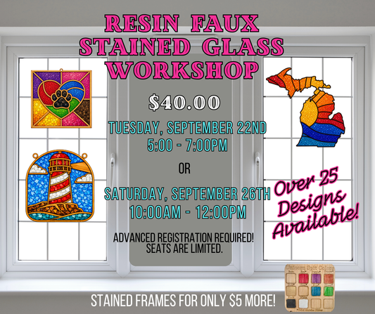 Resin Faux Stained Glass Workshop