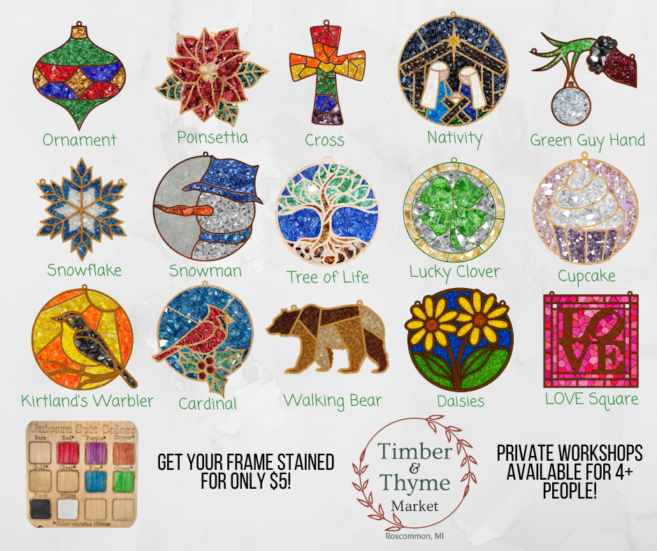 Resin Faux Stained Glass Workshop