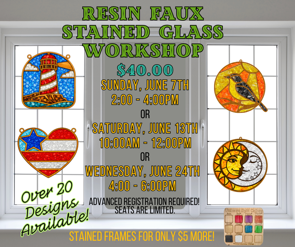 Resin Faux Stained Glass Workshop