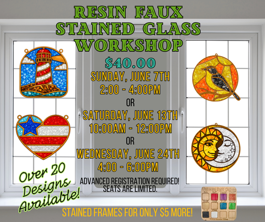 Resin Faux Stained Glass Workshop