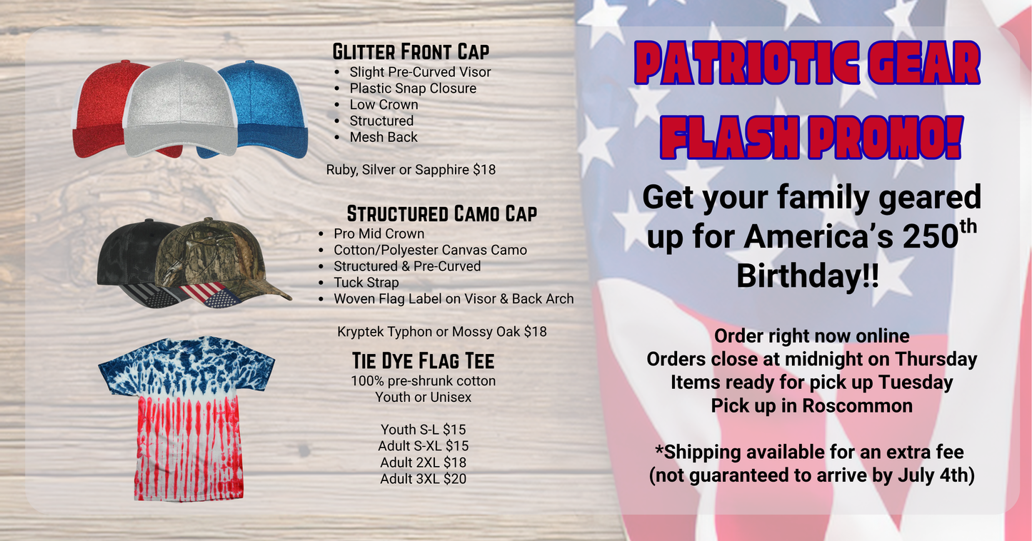 Patriotic Gear Flash Promo!